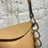 CHLOÉ
BEIGE LEATHER CHAIN HANDBAG