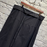 MATTEAU	BLACK TIE WAIST COTTON TROUSERS