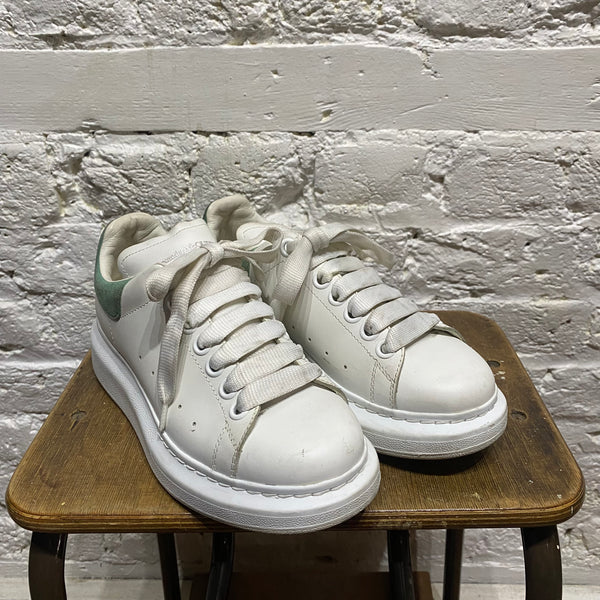 ALEXANDER MCQUEEN WHITE ELEVATED PUMPS