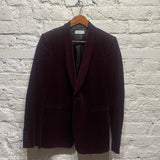 DRIES VAN NOTEN WINE CORDUROY JACKET