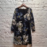 ERDEM FULL SLEEVE FLORAL DRESS