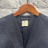 ANN DEMEULEMEESTER BLACK WOVEN WAISTCOAT