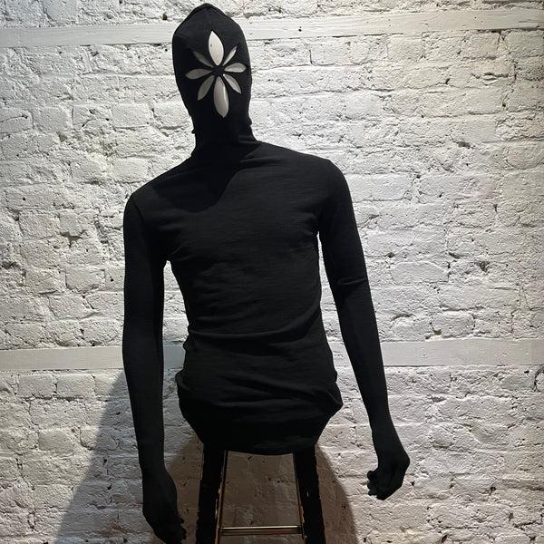 KUSIKOHC BLACK JERSEY FULL FACE/GLOVES L/S ZIP TOP