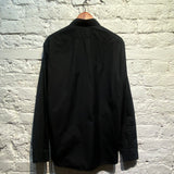 SAINT LAURENT BLACK COTTON SHIRT