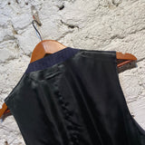 JEAN PAUL GAULTIER HOMME NAVY PINSTRIPE LONG FRONT GILET