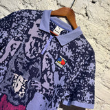 BUTTER + PUMA LAVENDER/PURPLE JERSEY ZIP POLO TOP