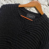 SIMONE ROCHA BLACK ALPACA/WOOL/MIX JUMPER