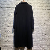 YOHJI YAMAMOTO Y’S WOMENS BLACK OVERCOAT