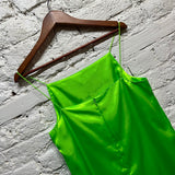 KWAIDAN EDITIONS 
NEON GREEN SLIP DRESS