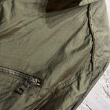 PRADA SPORT
GREEN SHELL NYLON BELTED ZIP JACKET