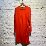 ANN DEMEULEMEESTER TOMATO RED INFINITY DRESS