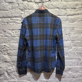 Alexander McQueen MCQ	BLACK / BLUE PLAID SHIRT