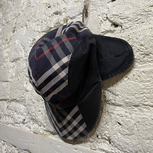 BURBERRY X GOSHA X STEPHEN JONES TARTAN CAP WITH REMOVABLE FLAPS