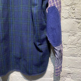 JUNYA WATANABE MAN MULTI CHECK/PATCHWORK L/S SHIRT