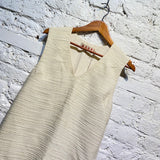 MARNI IVORY WOOL/SILK MIX DRESS