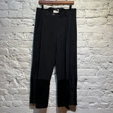 NULLUS BLACK WIDE LEG TROUSERS