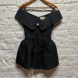 SHUSHU/TONG
BLACK MINI DRESS