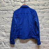 JOSEPH	ELECTRIC BLUE WESTERN ZIP JACKET