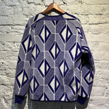 DIOR PURPLE/WHITE FLEECE ZIP JACKET