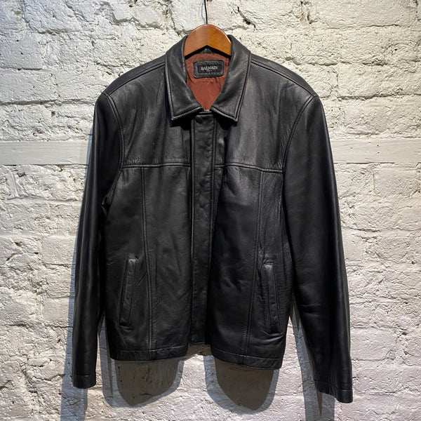 BALMAIN
VINTAGE BLACK LEATHER JACKET