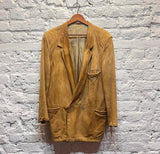 GIANNI VERSACE VINTAGE TAN SUEDE JACKET