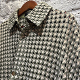 AMIRI	WOVEN LEATHER SHIRT JACKET