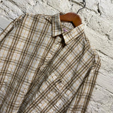 MARTINE ROSE
PLAID CHECK CRINKLE SHIRT