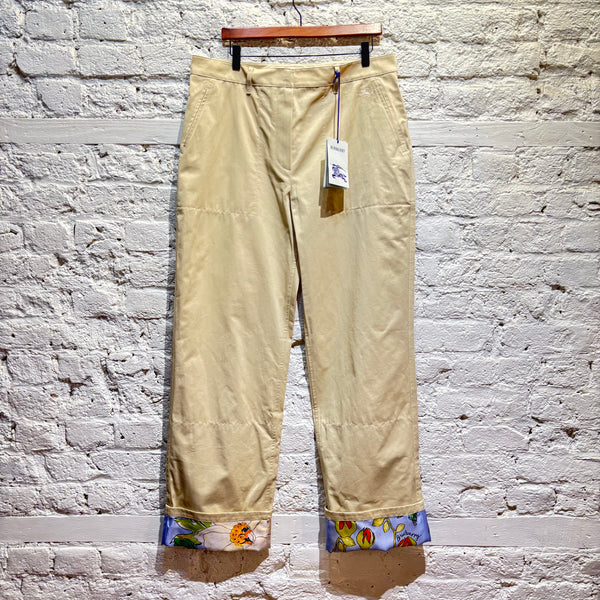 BURBERRY HIGHGROVE COLLECTION BEIGE TROUSERS