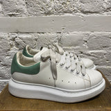 ALEXANDER MCQUEEN WHITE ELEVATED PUMPS