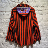 KTZ RED/BLACK STRIPED HOODED SHIRT