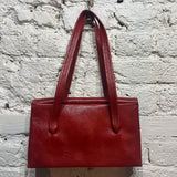 SIGERSON MORRISON 
RED LEATHER HANDBAG