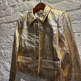 VERONICA BEARD	GOLD LEATHER JACKET