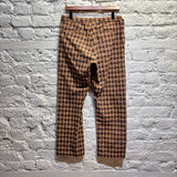 COMME DES GARÇONS HOMME PLUS BROWN/TAN HOUNDSTOOTH WOOL SUIT