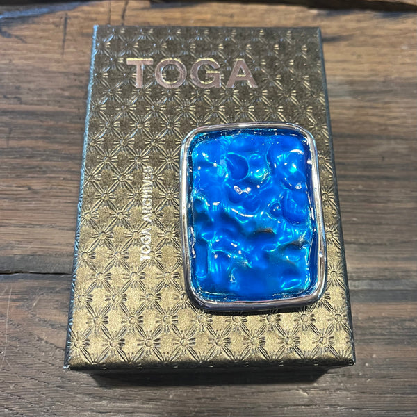 TOGA ARCHIVES BLUE BROOCH
