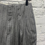 COMME DES GARÇONS MAIN LINE AD2006 GREY STRIPE CROPPED TROUSERS