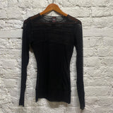 JEAN PAUL GAULTIER
MAILLE CLASSIQUE
BLACK SHEER STRETCH TOP