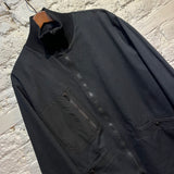 MHL BLACK COTTON TWILL UTILITY JACKET