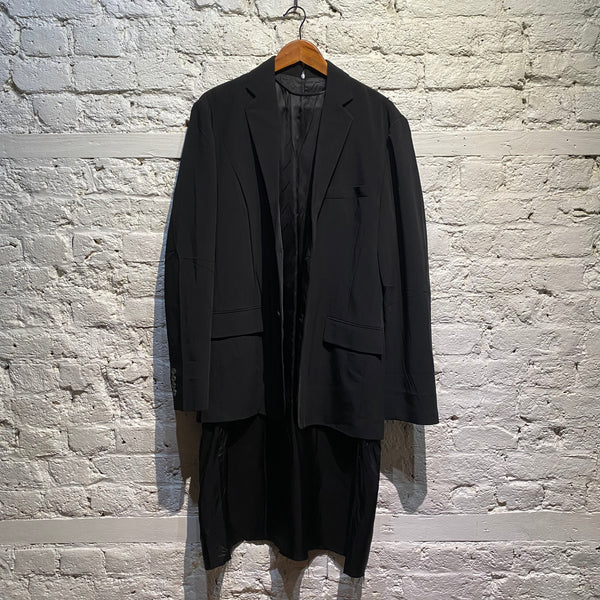 BALENCIAGA BLACK SUIT JACKET DRESS (ONE PIECE)