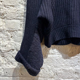 TOGA PULLA 	WOOL ALPACA NAVY KNIT