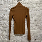 NANUSHKA 
CARAMEL FINE KNIT TOP