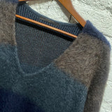 LOUIS VUITTON STRUOE MOHAIR V-NECK SWEATER