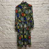 JOSEPH
MULTICOLOURED FLORAL SILK PRINT DRESS