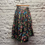 BY WALID 
WATERPROOF FLORAL PRINT SKIRT
SIZE L