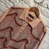 AMIRI	SEQUIN BEADED POLO SHIRT