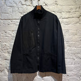 MHL BLACK COTTON TWILL UTILITY JACKET