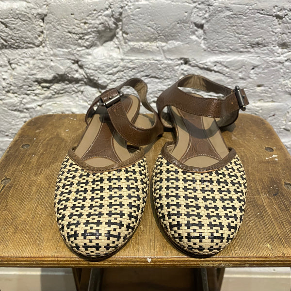 MARNI WOVEN STRAP FLATS