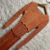 CHRISTOPHER ESBER
ORANGE MELANGE KNIT DRESS