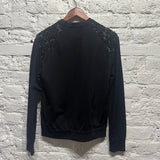 ERDEM
BLACK FLORAL LACE SWEATER