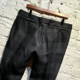 ALEXANDER MCQUEEN BLACK/GREY WOOL CHECK SUIT