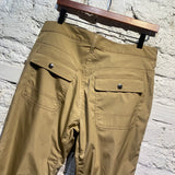 JUNYA WATANABE MAN BEIGE TROUSERS WITH ZIP DETAILING